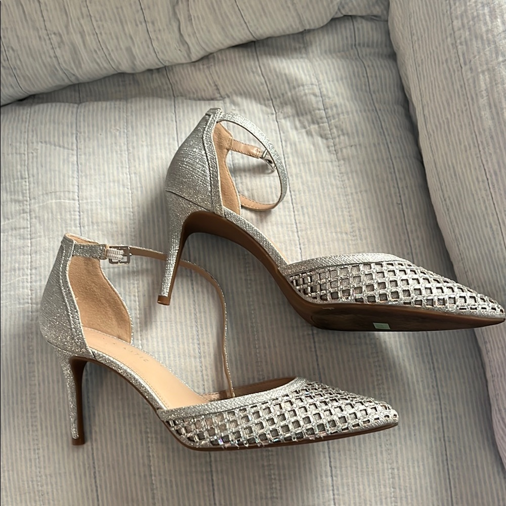 Elegant Silver Heels by Kelly & Katie - Picture 2 of 5